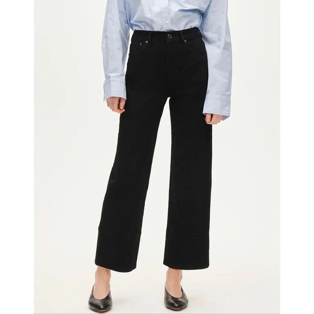 J. Crew Slim-wide jean in Black NWT Size 25P